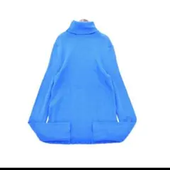 タートルネック ブルー