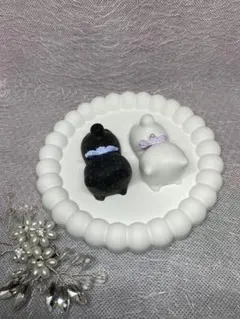 カヤ様。Ｎｏ．453 石膏 オブジェ 黒猫 アロマストーン 置き物 カヤ様。No．453 石膏 オブジェ 黒猫 アロマストーン 置き物