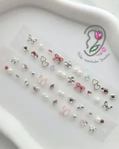 〚10〛耳ツボジュエリー　銀粒　金属アレルギー対応　2枚40粒　✧2枚目350円