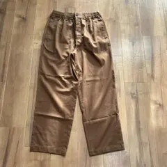 ブラウン イージーパンツ ゴム入り