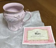 Thun ピンク 花柄 マグカップ