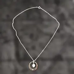 F*m様 シルバー 真珠 円形ペンダント ネックレス