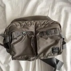 PORTER TANKER タンカー シルバーグレー ボディバッグ