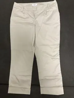 NATURAL BEAUTY BASIC クロップドパンツ ベージュ L