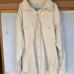 UNIQLO コーデュロイシャツ Lサイズ クリーム色