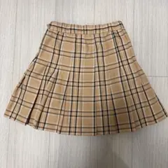 WEGO チェック柄プリーツスカート XS