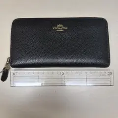 COACH 長財布 ラウンドファスナー ブラック