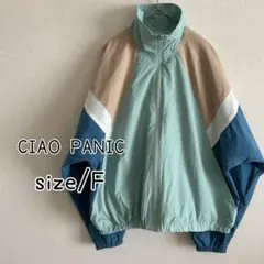 CIAO PANIC ナイロンジャンパー　ブルゾン　パステルカラー ￼ F