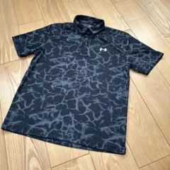 M*u様 Under Armour ポロシャツ 総柄 ブラック メンズ LGのサムネイル