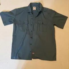 Dickies ダークグリーン Lサイズ シャツ