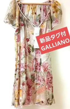 ♥️新品タグ付♥️GALLIANO♥️ニュースペーパー柄ワンピース♥️DIOR