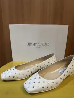 JIMMY CHOO フラットパンプス スター スタッズ ジミーチュウ37