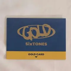 SixTONES GOLD 特典 トレカ