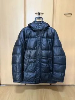 VISARUNO ブラック ダウンジャケット フード付き