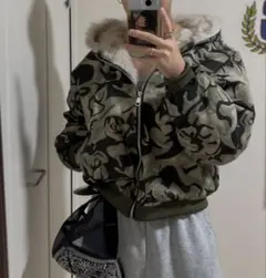 迷彩 短丈ファージャケット