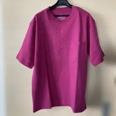 ポケット付き クルーネックTシャツ パープル