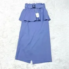 未使用✨natural couture canamiペプラムベルトナロースカートのサムネイル