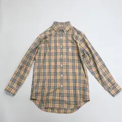 ■ Burberrys ボタンダウンシャツ ノバチェック 刺繡ロゴ a757*