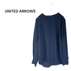 ユナイテッドアローズ UNITED ARROWS ネイビー 長袖ブラウス