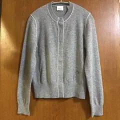 【美品】BURBERRY バーバリーカシミヤニットカーディガン グレー Sサイズのサムネイル