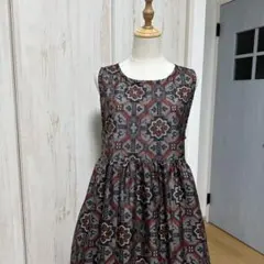 着物リメイクドレス ロングワンピース