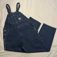 CARHARTT オーバーオール 44×32 ブルー USA製 ビッグサイズ