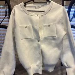a*a様 natural couture ホワイト長袖カーディガン F