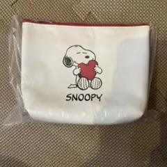 新品未開封 スヌーピー ハート ポーチ ミラー DHC