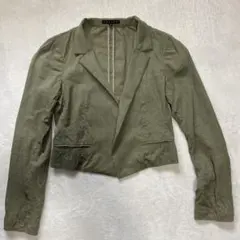Theory テーラードジャケット カーキ サイズ4 (XL) 麻(リネン)混のサムネイル