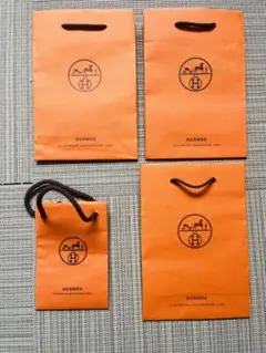 未使用　HERMES ショップ袋 ショッパー　4セット
