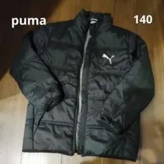 puma 中綿コート 140 ブラック ナイロンアウター