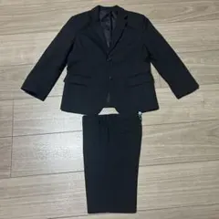COMME CA ISM 子供用　セレモニー　黒ストライプスーツ