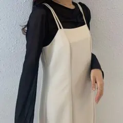 JUNOAH Iラインキャミワンピース