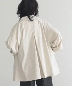 for/c◆速乾ステンカラージャケット【サスティナブル】アイボリー系◆M