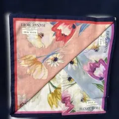 HANAE MORI ハンカチ 花柄 綿100% 新品 3枚　おまとめのサムネイル