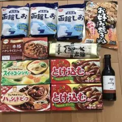 ルウ　素麺　袋麺など　食料品まとめ売り11点セットのサムネイル