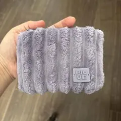 H*o様 ジェラートピケ リブティッシュポーチ　紫