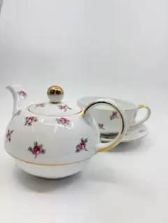 【美品希少】ジノリベネチアンローズ陶磁器 蓋付き容器 ミニ花柄茶器① 美品希少】ジノリベネチアンローズ陶磁器 蓋付き容器 ミニ花柄茶器①