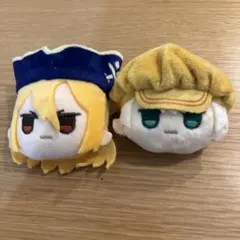 ドクターストーン フェイスぬいぐるみ 七海龍水 西園寺羽京 セット　ダイソー