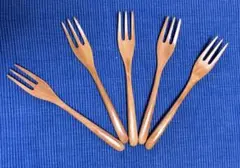 ◆ウッドディナーフォーク（5本セット）