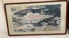 絵画、日本画SM号コスモス春、真作、肉筆、高級額縁、片岡珠子、五味悌四郎、山下清 絵画、日本画、SM号、コスモス、春、真作、額縁、片岡珠子、五味悌四郎