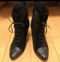 卑弥呼 スウェード ショートブーツ ファー付