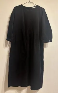 エヘカソポ　黒のコーデュロイワンピース