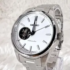 極美品SEIKO プレザージュ オープンハート4R38-02C0 腕時計