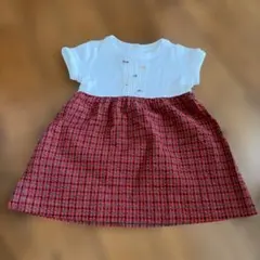 ベビー服 ワンピース 赤チェック ファミリアのサムネイル