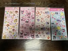 サンリオ　ラメ入り樹脂もり シール4枚セット