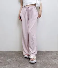 INGNI ラインストーンロゴスウェットパンツ