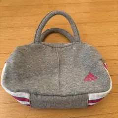 adidas グレー ストライプ ミニトートバッグのサムネイル