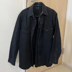 GU ブラック デニムウェスタンシャツ NT +E