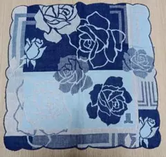 ランバン　薔薇柄　ガーゼハンカチ1枚 綿100%